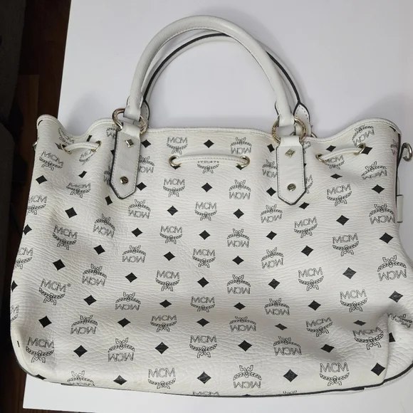 MCM White Leather Bag - Picture 6 of 16